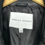 Rebecca Minkoff NWT Black Faux Leather Blazer Size Large Photo 3