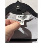 EXPRESS The Portofino Shirt Slim Fit Long Sleeve Button Up Gray Women's M Photo 5