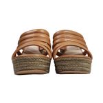 Vince Camuto Womens 9 Patrest Leather Platform Sandal in Light Cognac NEW Photo 2