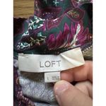 Loft Women Paisley Mock Neck Maxi Dress Size Large Long Sleeve Stretch Peasant Photo 2