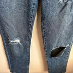 Kendall + Kylie The Icon High Rise Straight Distressed Cropped Denim Jeans Photo 2