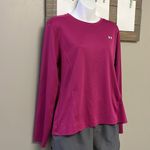 Under Armour Women’s Pinky Purple Long Sleeve Crew Pullover Shirt w/ Panels-XL Photo 1