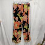 Trina Turk Y2K beautiful boho floral silk sheer wide leg pants Photo 3