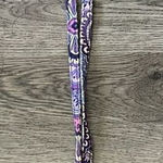 Vera Bradley Purple Patterned Lanyard With Key Ring And Clip Photo 0