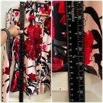 Tommy Hilfiger  Pink Red Black Floral Print Button Down Career Blouse Size Medium Photo 10