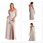 Birdy Grey NWT ‎ Devin Chiffon Convertible Maxi Dress Dove Gray Women’s Size Med Photo 1