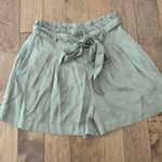 American Eagle Green Paperbag Shorts Photo 0