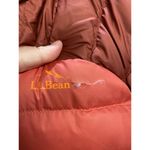 L.L.Bean Puffer Jacket Womens Small Orange Brown Long Sleeve Zip Up Outdoor C6 Photo 2