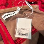 Self Portrait Fuschia Flower Lace Mini Dress Size US 8 Photo 4