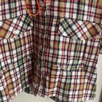 Veronica Beard Corrine Dress Plaid Shirt Dress Red Multi Photo 7
