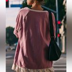 Free People NWOT   Baseline Solid Tee  in Vanilla Fig Photo 1