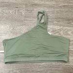 ANINE BING  Sport NWT Sage Green Jules Asymmetrical One-Shoulder Sports Bra Sz XL Photo 6