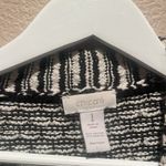 Chico's Chico’s Women’s Black and White Open Cardigan Sweater Blazer Stye Size 1 or 8 Photo 2