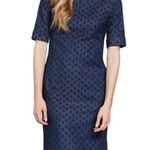 Boden USA Boden Blue Freya Polka Dot Denim Dress Size 8R Photo 0