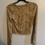 American Eagle  Cheetah Print Long Sleeve Shirt Photo 1