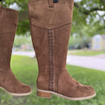 Maurice's  Women's Faux Suede Calf Zipper Boots. Size‎ 6M 1 In H Heel Unlined Photo 0