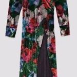 ZARA NWOT  Floral Velvet Kimono Kaftan Wrap Dress Photo 6