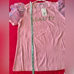 Everlynn Apparel Puffed Satin Sleeve Size Small NWT Color Pink Round Neck Photo 7