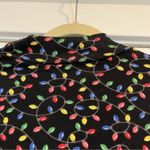 Ugly Christmas Sweater turtleneck black Christmas lights mock neck holidays Size M Photo 6