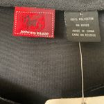 Women's Johnny Blaze Flames Vintage Dead Stock Stretch Velour Crop Top Black L Size L Photo 2