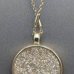 Loft Gold and Silver black Necklace with Sparkling Pendant Photo 0