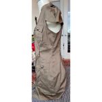 EXPRESS NWOT Sht-slv Button-up Olive Green Knee-length Dress, Sz 8 Photo 1