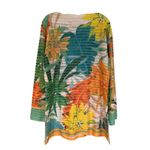 Soft Surroundings  Reagan Tropical Stripe Tunic Top Women's Large Resortwear Photo 4