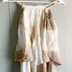 Bohme Boho Maxi Ruffle Tan Tie Dye Dress Size Medium Photo 2