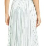 Vince  Mint Stripe Gauze Panel Skirt Green M Photo 5