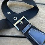 Nine West Y2K Black Leather Shoulder Bag Mini Bag Purse w/ Silver Hardware Photo 7