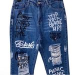 SheIn High-waist Blue Jeans(Size Small) Photo 5