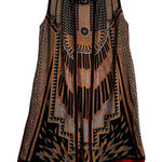 Ritu Kumar Silk Beaded Vest Open Front Boho Artsy Layering Lagenlook Size L Black Size L Photo 0