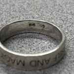 Sterling 925 Believe In Yourself & Magic Will Happen Inspirational Ring Size 7 Silver Photo 3