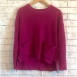 MELLODAY NWT Womens  Two Pocket Knit Knitted Sweater in Berry - Sz S Photo 2