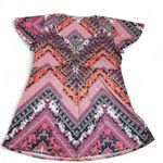 One World  Geometric Embellished Short Sleeve Top Photo 0