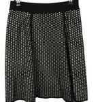 Ann Taylor Black & White Knit A-Line Mini Skirt S Photo 0