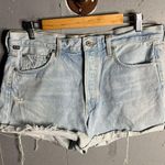 Citizens of Humanity  Frieda Distressed Denim Shorts - Organic Cotton.  Size 31 Photo 0