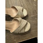 Paradox London Neala‎ Wide Fit Block Heel Glitter Sandals Champagne Size 9 Gold Photo 6