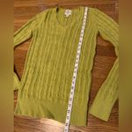 st. john's bay Long sleeve Cable knit V neck sweater size S tall Photo 10