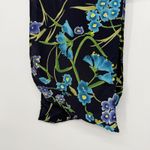 Katlyn O'Farrel Vintage Floral Scarf Accessory Tie Belt Lightweight Black Photo 2