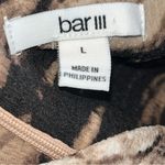 Bar III  Black and Brown Animal Print Dress Size 14 Photo 2