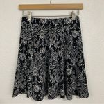 Rebel Sugar  Black White Abstract Paisley Print Mini Skirt Size S Photo 0