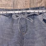 Almost Famous Light Blue Wash Cargo Pocket Jean Joggers Women’s Sz M Photo 4