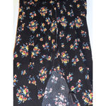 Forever 21  Floral Romper‎ V-Neck Tie Front Sleeveless Black Size S Photo 1