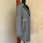 French Connection Classic Gray Tweed Trench Coat Photo 3