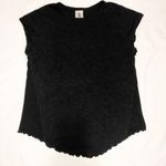 Free People We the Free Scalloped Edge Black Top Photo 9