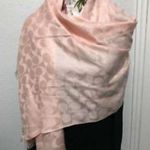 Coach 💕💕 Signature C Wrap Scarf ~ Light Pink Photo 0
