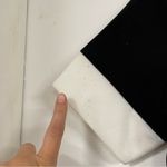 Vintage Zoet Black & White Contrast Trim Bodycon Midi Dress Womens 6 Academia Photo 8