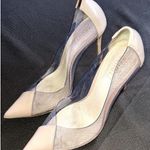 Schutz  Cendi Clear and Nude Pointed Pumps Shoes Stiletto Heels Size 8 Photo 0