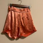 Lulus NWT Lulu’s Satin Paperbag High Waisted Belt Shorts- Size Small Photo 2